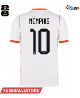 Günstige Niederlande Memphis Depay #10 Auswärtstrikot WM 2026 Kurzarm